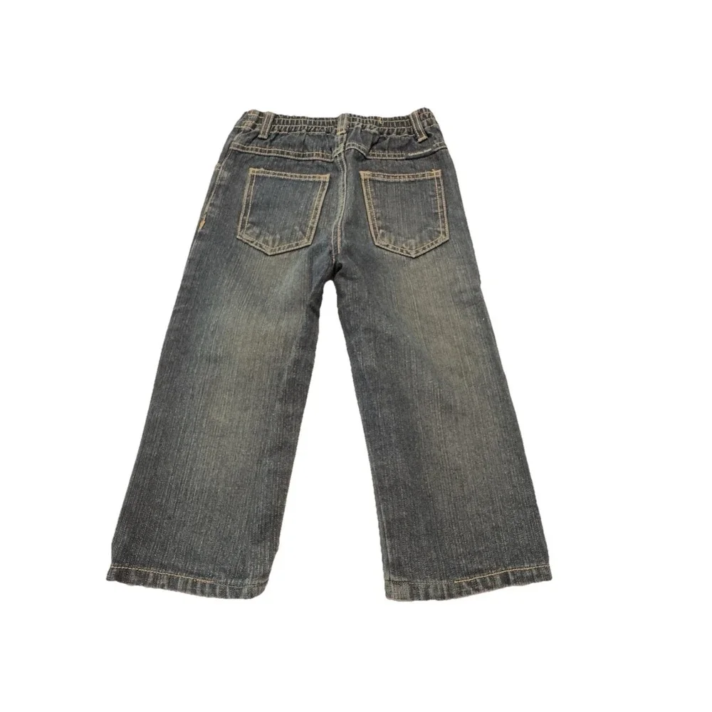 Calvin Klein Jeans Toddler Boys 24M Dark Wash Straight Leg Denim‎ Blue Pants